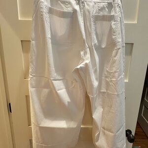 Anthropologie Maeve Colette White Wide-Leg Pants